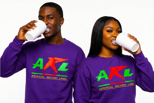 6. Exclusive ARL Crew Purple Drank Sweatshirt
